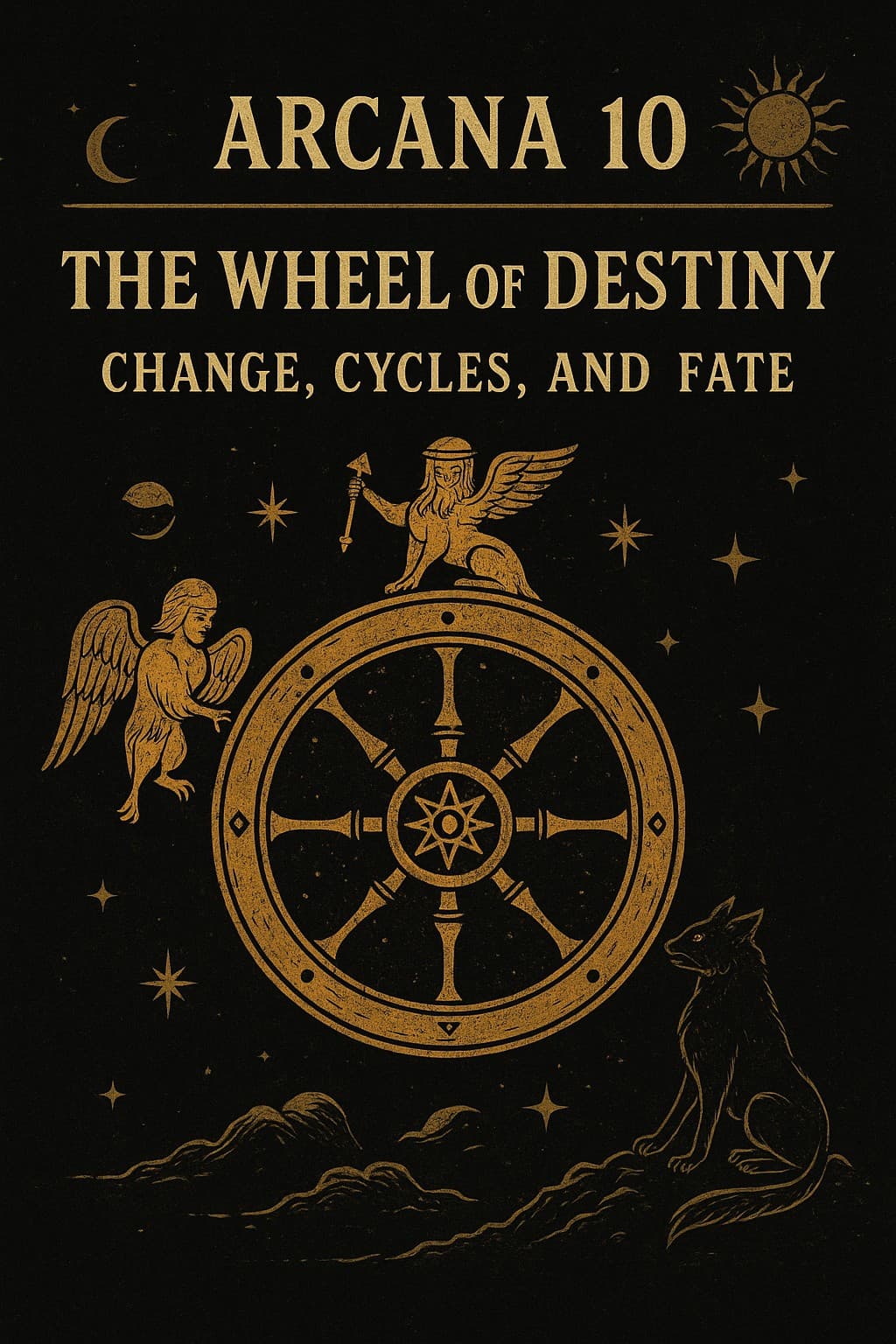 Arcana 10 - The Wheel of Destiny - Change, Cycles, and Fate