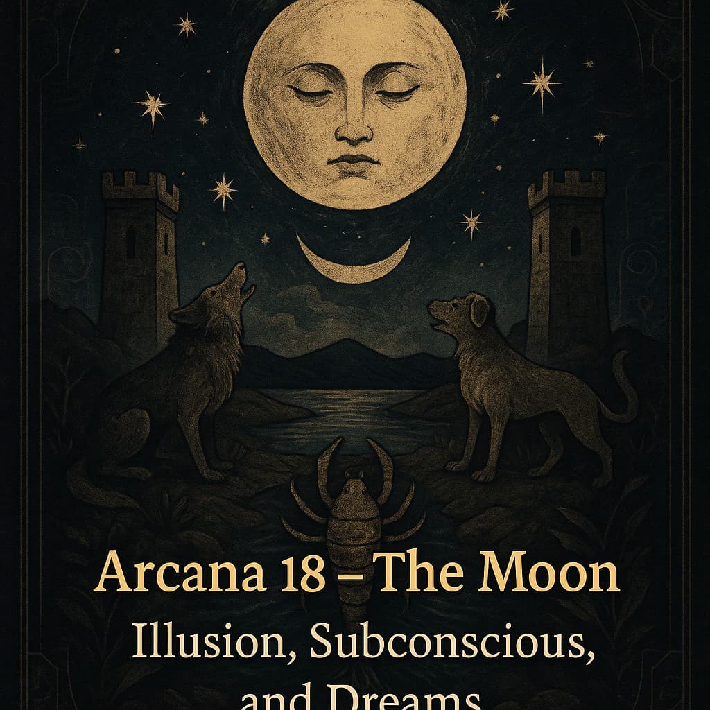 Arcana 18 - The Moon - Illusion, Subconscious, and Dreams