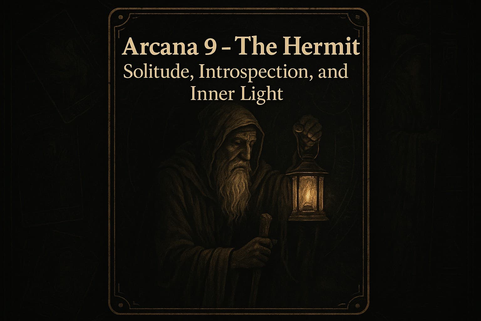 Arcana 9 - The Hermit - Solitude, Introspection, and Inner Light